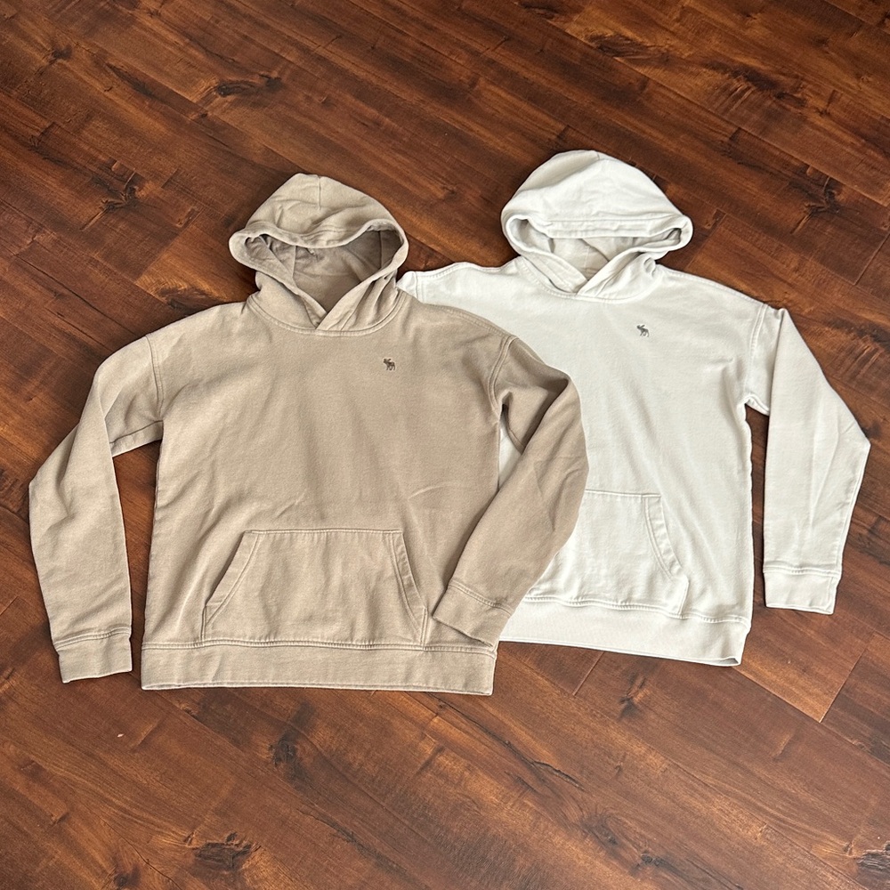 Abercrombie Kids Taupe and Stone hoodies! Boys size 15/16, great used condition!
